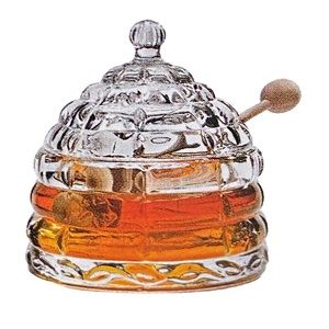 STUDIO CRYSTAL by GODINGER Crystal Beehive Honey Jar